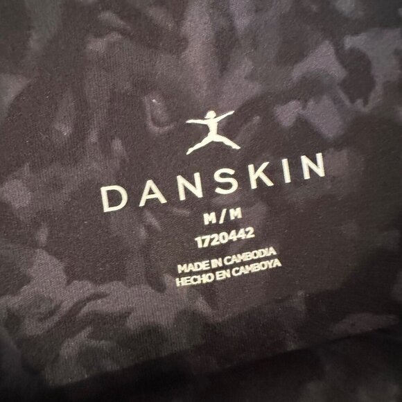 DANSKIN WOMENS BLACK PRINT LEGGINGS NEW MEDIUM - Picture 4 of 7